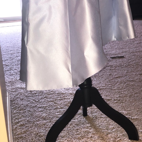 Gorgeous Ice Blue High Neck Sleeveless Cocktail Dress Size 10 - Picture 8 of 12